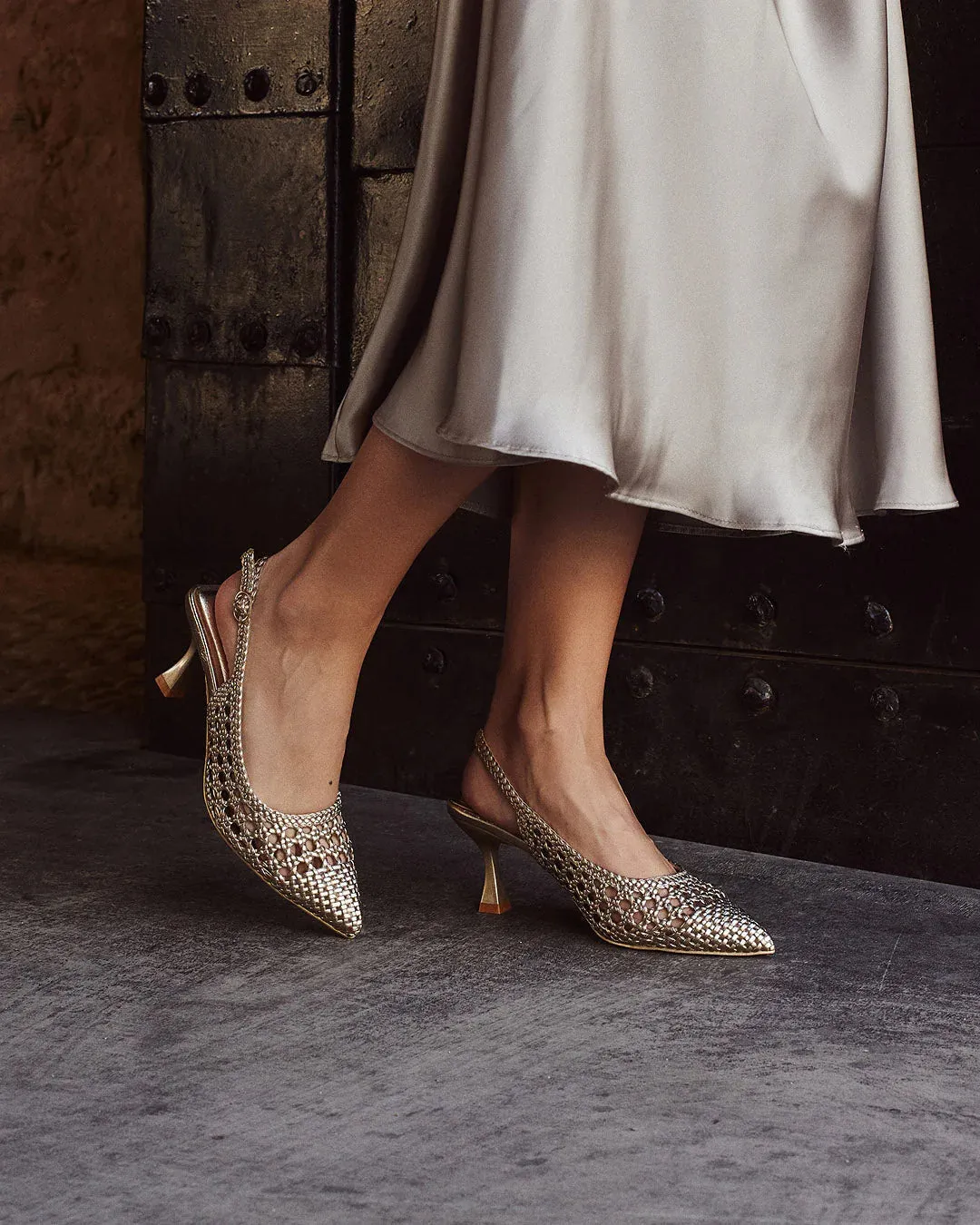 ZAPATO TACN JUANA GOLD