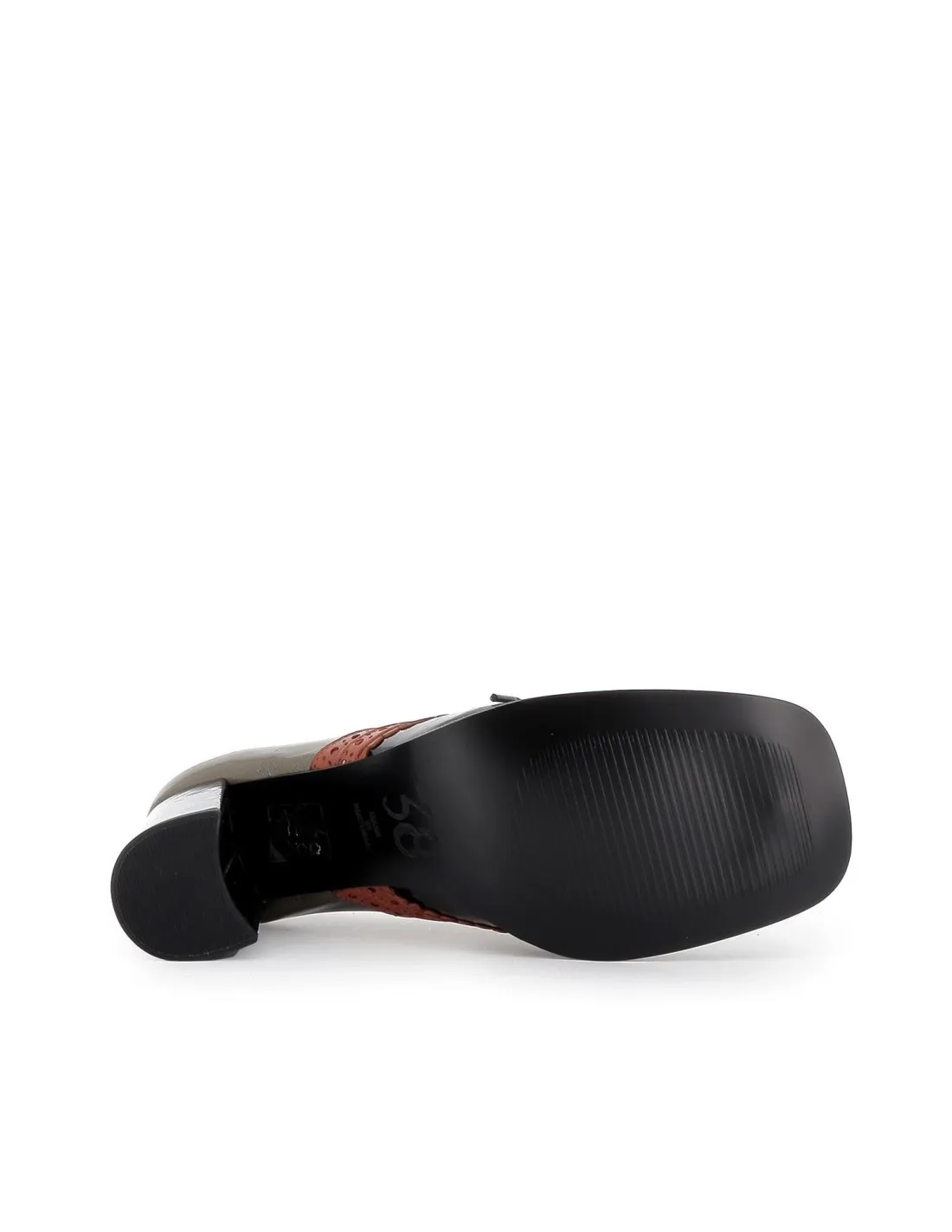 Zapato tacón cordones horma cuadrada VIRUS moda