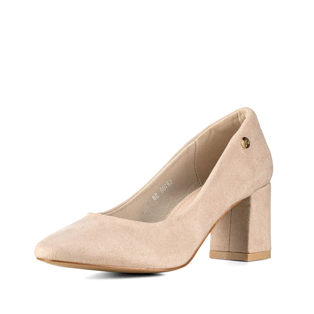 Zapatos Beige Formal Mujer Weide Gh108