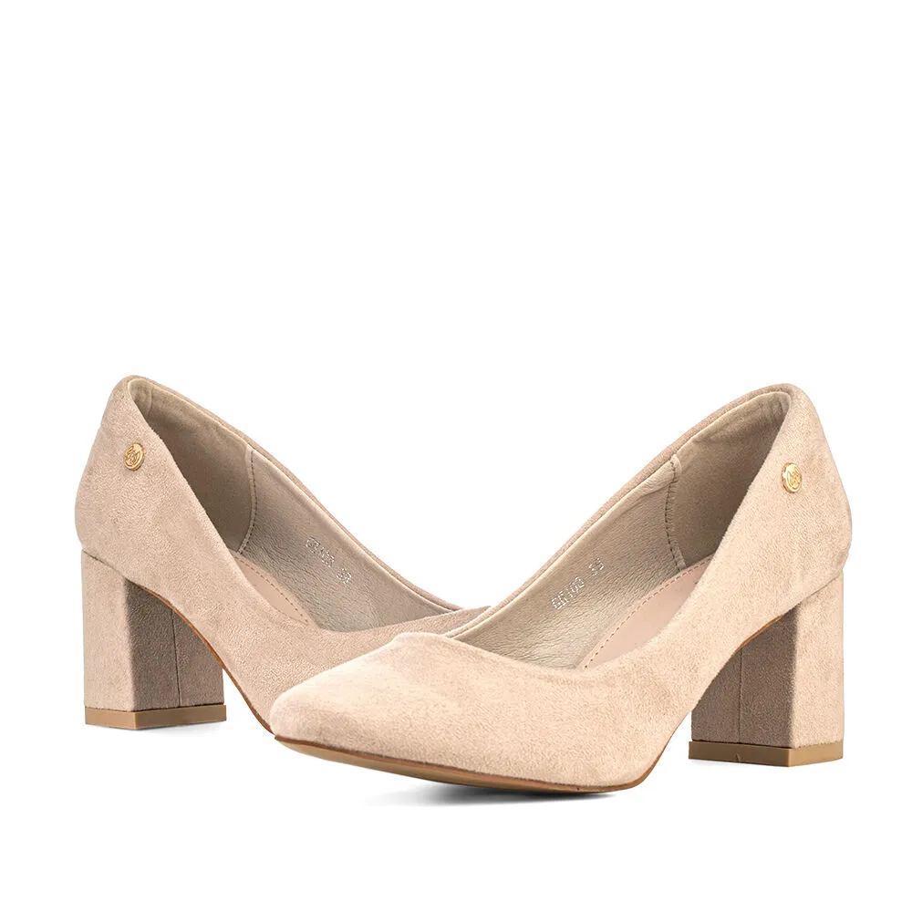 Zapatos Beige Formal Mujer Weide Gh108