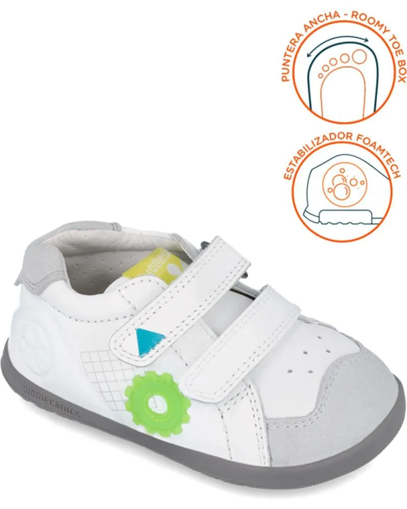 Zapatos BIOMECANICS  de Niño DEPORTIVA PARA CHICO 241161 RESPETUOSA  BLANCO