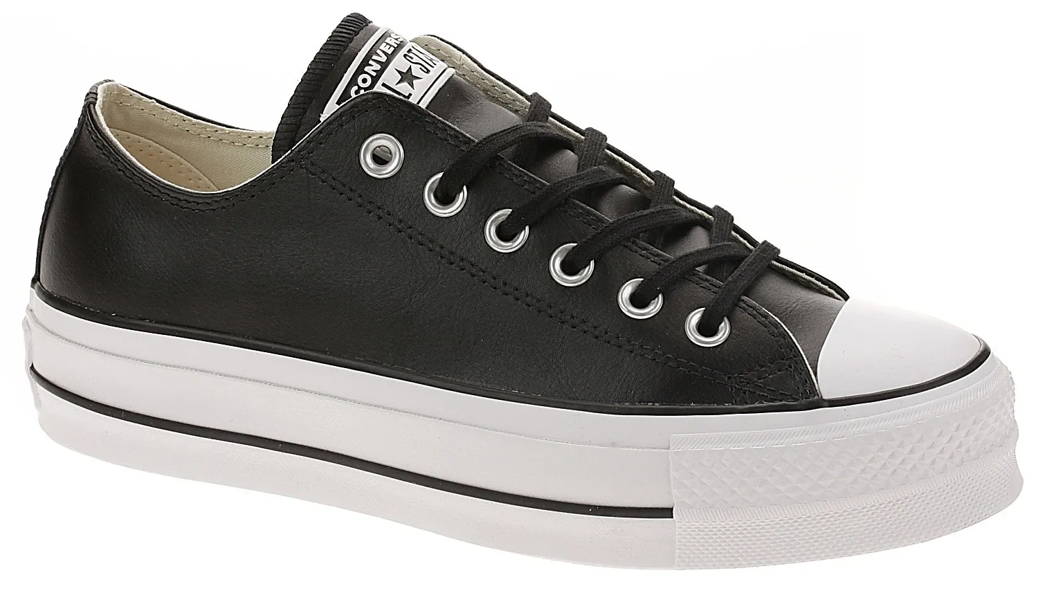 ZAPATOS CONVERSE CHUCK TAYLOR ALL STAR LIFT CLEAN OX  561681/BLACK/BLACK/WHITE  WOMEN´S