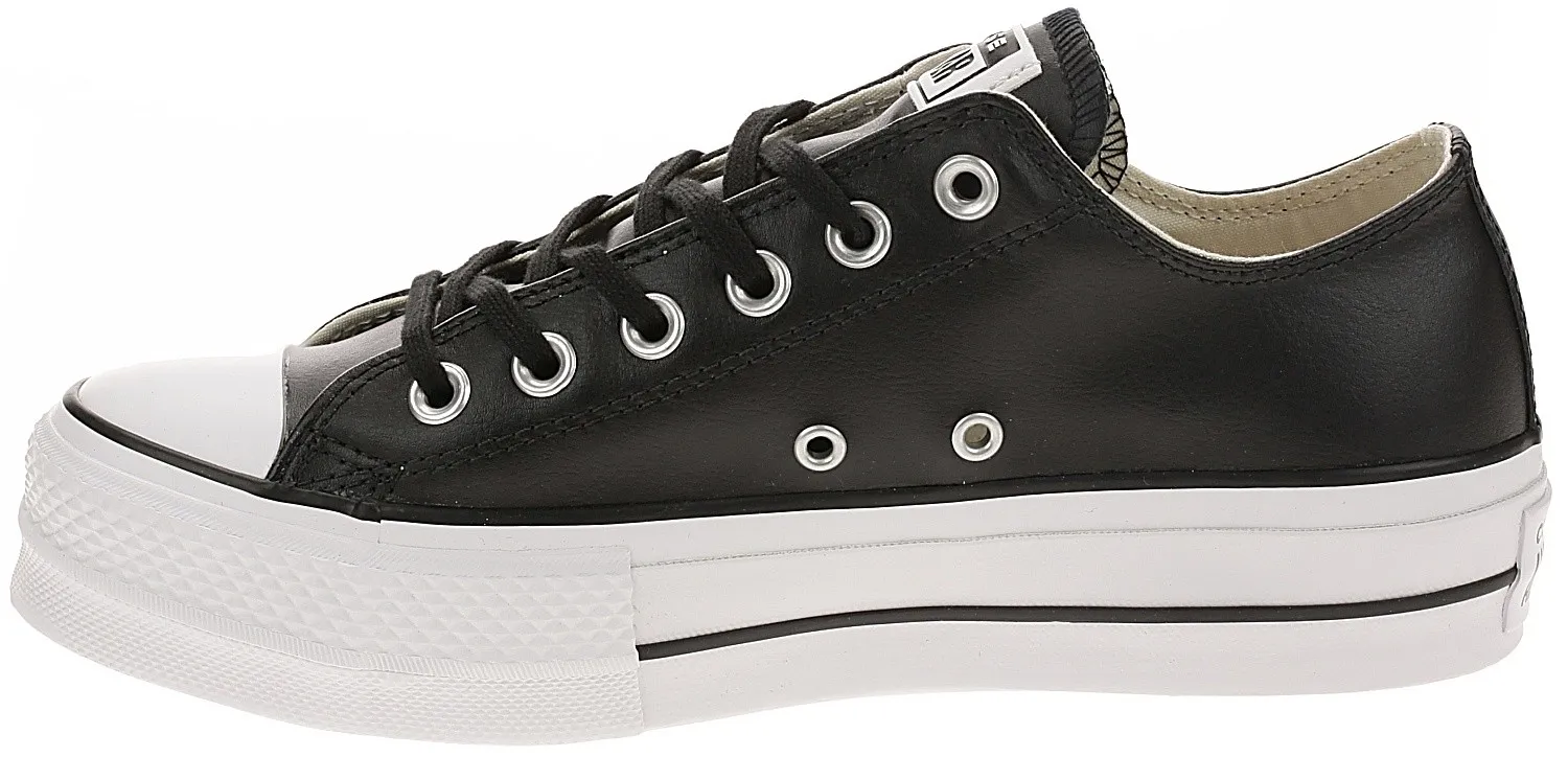 ZAPATOS CONVERSE CHUCK TAYLOR ALL STAR LIFT CLEAN OX  561681/BLACK/BLACK/WHITE  WOMEN´S