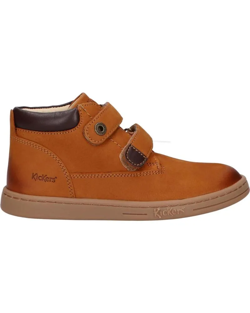 ZAPATOS KICKERS  DE NIñO 57198710 TACKEASY GOLF  116 CAMEL MARRON