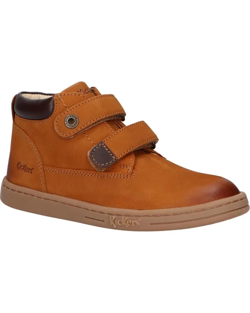 ZAPATOS KICKERS  DE NIñO 57198710 TACKEASY GOLF  116 CAMEL MARRON