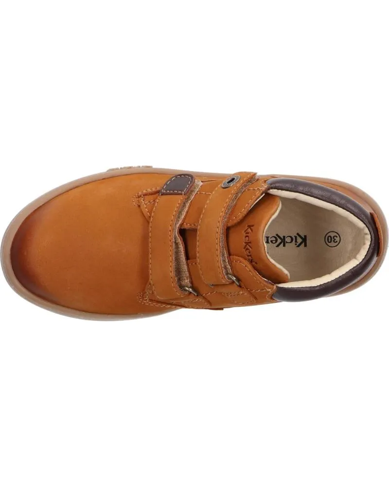 ZAPATOS KICKERS  DE NIñO 57198710 TACKEASY GOLF  116 CAMEL MARRON