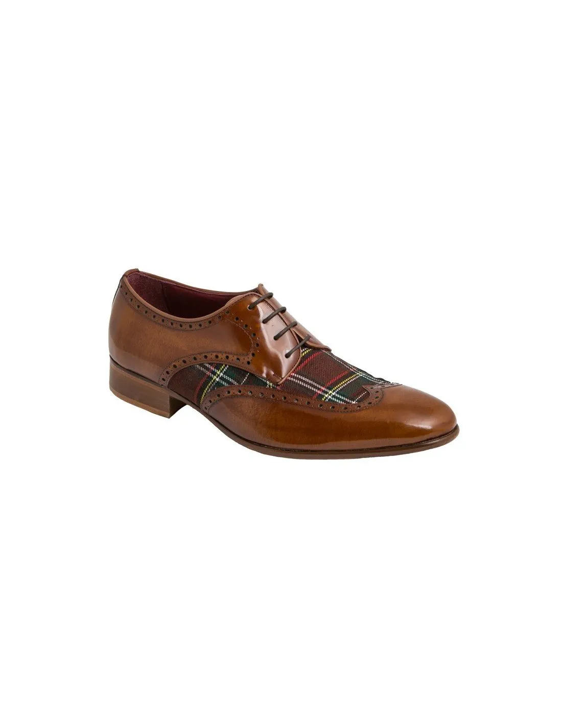 Zapatos Vestir Textil Cuero
