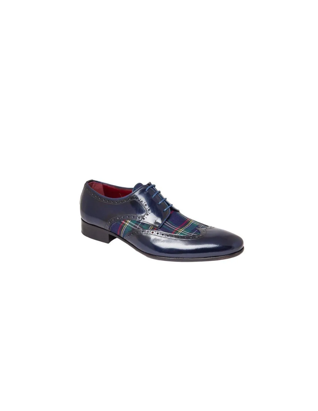 Zapatos Vestir Textil Cuero