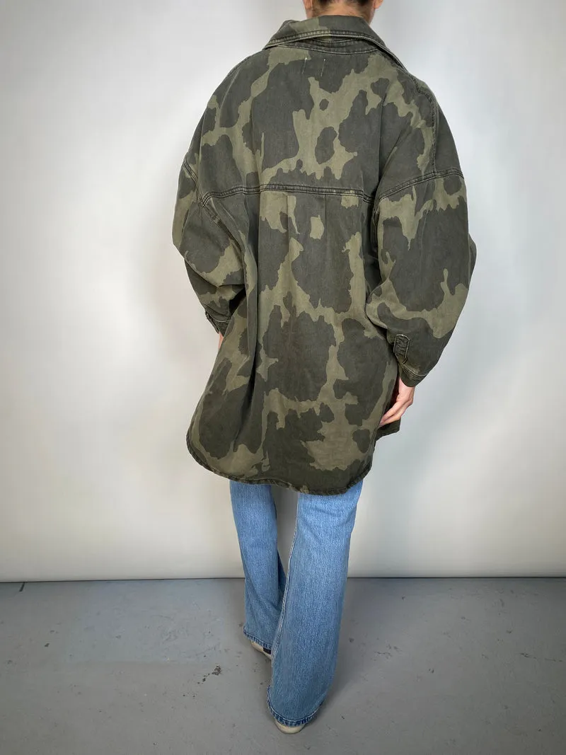 ZARA Sobrecamisa Camuflaje