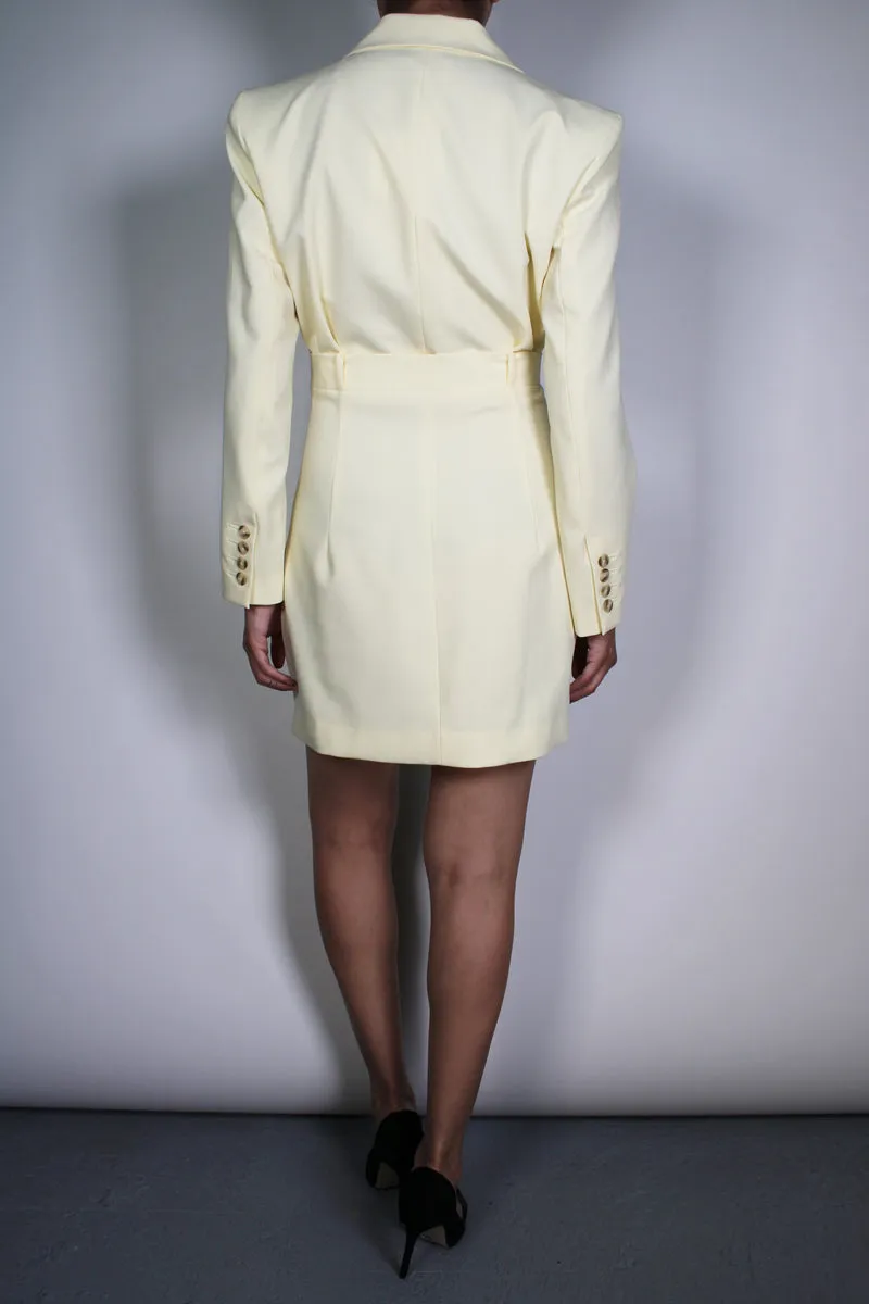 ZARA Vestido Mini Crudo