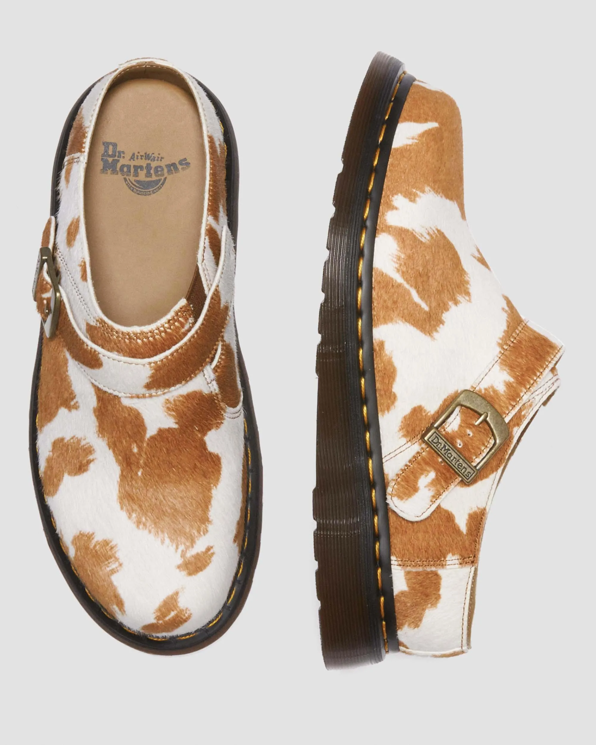 ZUECOS ISHAM HAIRON CON ESTAMPADO DE VACA